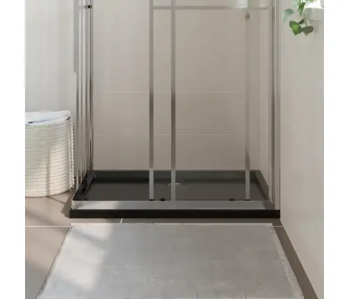 Dušas Pamatne, Taisnstūra, Abs, Melna, 70X100 Cm Vidaxl