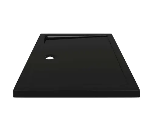 Dušas Pamatne, Taisnstūra, Abs, Melna, 70X100 Cm Vidaxl