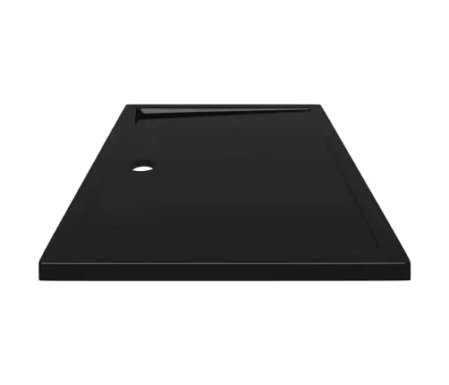 Dušas Pamatne, Taisnstūra, Abs, 80X120 Cm, Melna Vidaxl