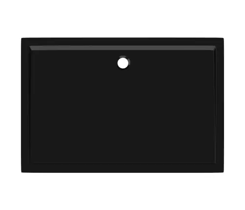 Dušas Pamatne, Taisnstūra, Abs, 80X120 Cm, Melna Vidaxl