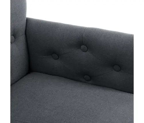 Valgomojo Kėdės Su Porankiais, 2Vnt., Pilkos Spalvos, Audinys