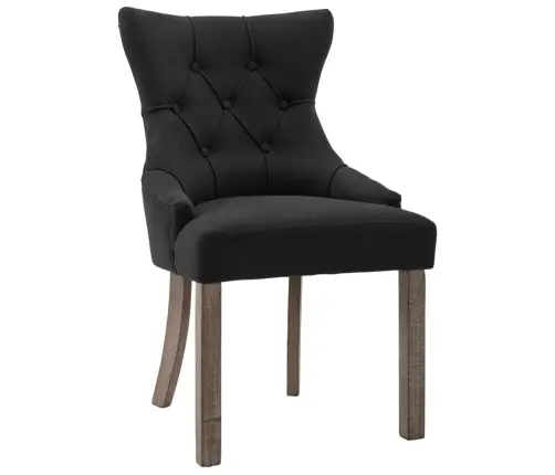 Söögitoolid 6 Tk, Must, Kangas