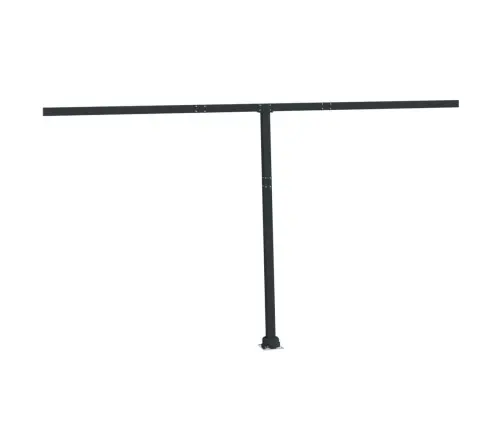 Varikatuse Postide Komplekt, Antratsiithall, 450 X 245 cm Raud