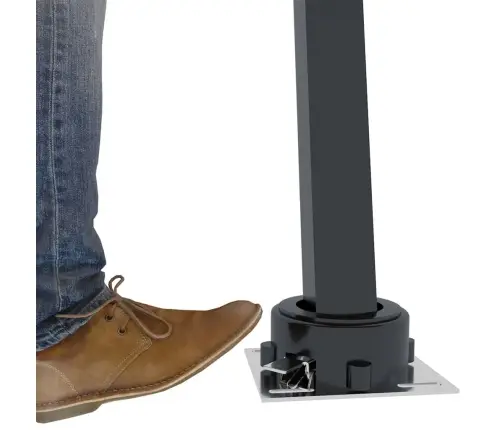 Varikatuse Postide Komplekt, Antratsiithall, 450 X 245 cm Raud