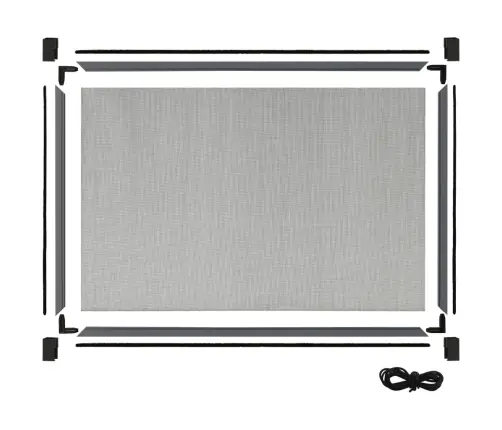 Pagarināms Kukaiņu Siets Logam, Antracītpelēks, (75-143)X50 Cm Vidaxl