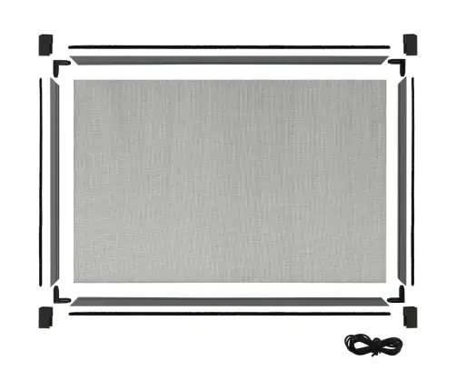 Laiendatav Putukavõrk Aknale, Antratsiithall, (100-193) X 75 Cm