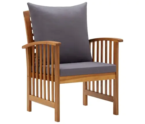 4-Daļīgs Dārza Atpūtas Mēbeļu Komplekts Ar Matračiem, Akācija Vidaxl