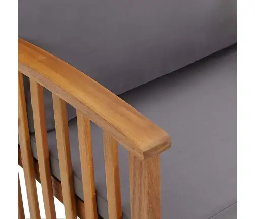 Sodo Baldų Komplektas Su Pagalvėmis, 3 Dalių, Akacijos Masyvas