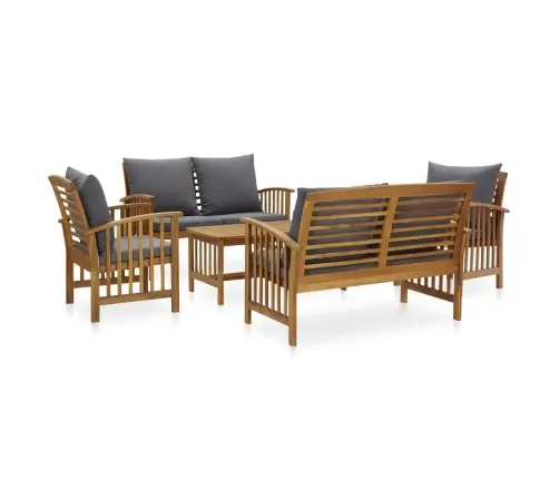 5-Osaline Aiadiivanikomplekt Patjadega, Akaatsiapuit