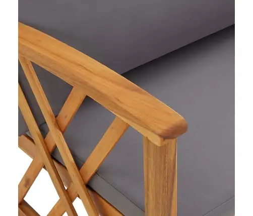 5-Daļīgs Dārza Atpūtas Mēbeļu Komplekts Ar Matračiem, Akācija Vidaxl