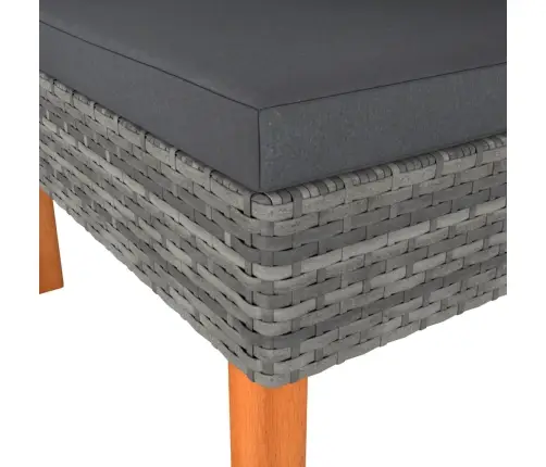 Stūra Dīvāni, 2 Gab., Pe Rotangpalma Un Eikalipta Masīvkoks Vidaxl