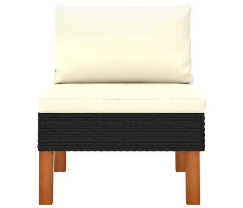 Sodo Baldų Komplektas, 3 Dalių, Poliratanas Ir Eukaliptas Sodo Baldų Komplektas, 3 Dalių, Poliratanas Ir Eukaliptas