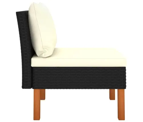 Sodo Baldų Komplektas, 3 Dalių, Poliratanas Ir Eukaliptas Sodo Baldų Komplektas, 3 Dalių, Poliratanas Ir Eukaliptas