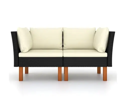 Stūra Dīvāni, 2 Gab., Pe Rotangpalma Un Eikalipta Masīvkoks Vidaxl