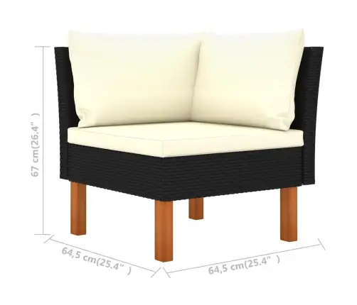 Stūra Dīvāni, 2 Gab., Pe Rotangpalma Un Eikalipta Masīvkoks Vidaxl