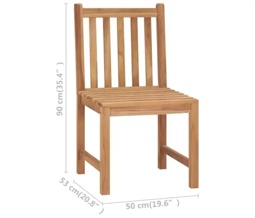 Dārza Krēsli, 2 Gab., Masīvs Tīkkoks Vidaxl