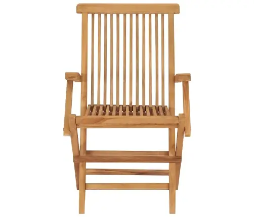 Saliekami Dārza Krēsli, 3 Gab., Masīvs Tīkkoks Vidaxl