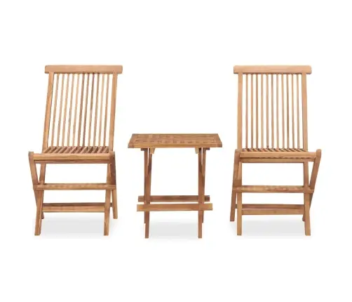 3-Osaline Kokkupandav Aiamööblikomplekt, Tiikpuu