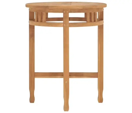 Bistro Galds, Ø60X60 Cm, Masīvs Tīkkoks Vidaxl