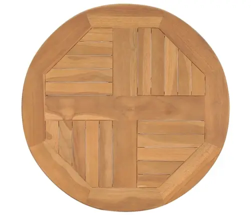 Bistro Galds, Ø60X60 Cm, Masīvs Tīkkoks Vidaxl