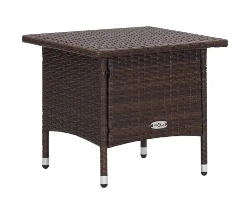 3-Daļīgs Dārza Atpūtas Mēbeļu Komplekts, Brūna Pe Rotangpalma Vidaxl