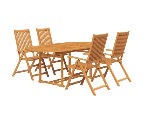 5-Daļīgs Dārza Mēbeļu Komplekts, Akācijas Masīvkoks Vidaxl