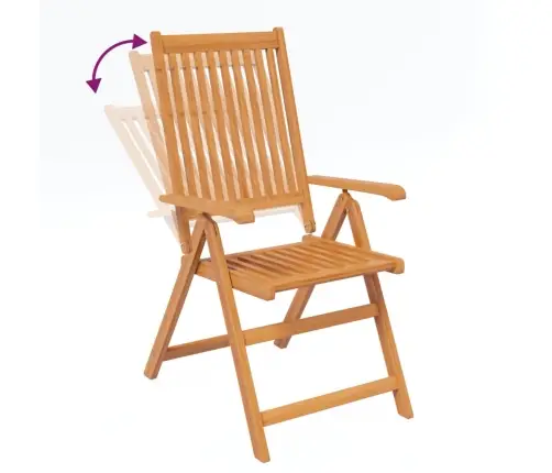 5-Daļīgs Dārza Mēbeļu Komplekts, Akācijas Masīvkoks Vidaxl