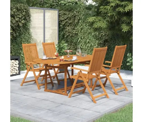5-Daļīgs Dārza Mēbeļu Komplekts, Akācijas Masīvkoks Vidaxl