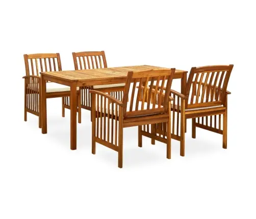 Sodo Valgomojo Komplektas Su Pagalvėlėmis, 5 Dalių, Akacija