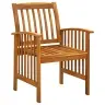 3058090  7 Piece Garden Dining Set With Cushions Solid Acacia Wood (45963+2X312129) Vidaxl