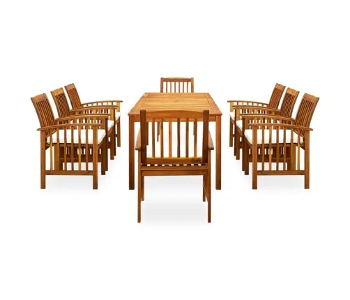 Sodo Valgomojo Komplektas Su Pagalvėlėmis, 9 Dalių, Akacija