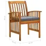 3058093  9 Piece Garden Dining Set With Cushions Solid Acacia Wood (45963+312130+2X312131) Vidaxl