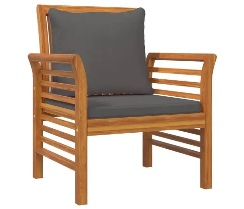 4-Daļīgs Dārza Atpūtas Mēbeļu Komplekts Ar Matračiem, Akācija Vidaxl