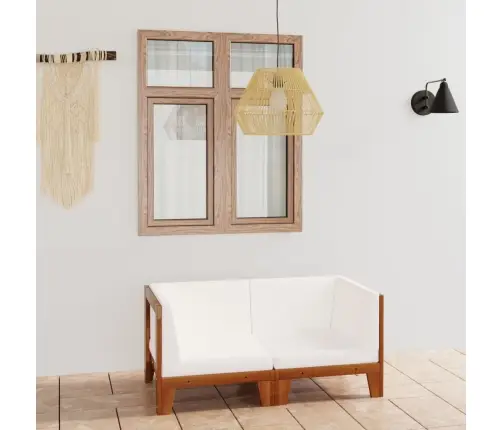 2-Kohaline Diivan Kreemjasvalgete Patjadega, Akaatsiapuit