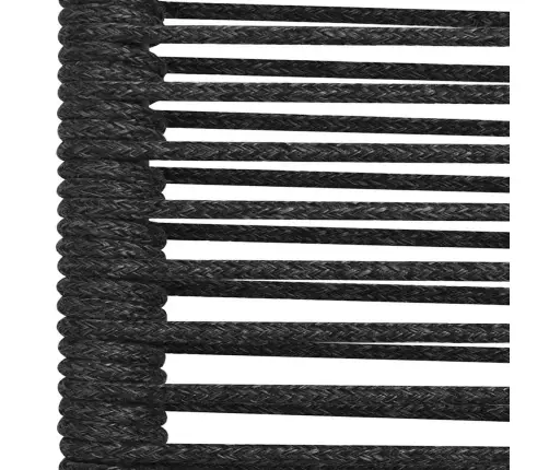 Sodo Valgomojo Komplektas, 5 Dalių, Juodas, Virvė Ir Plienas