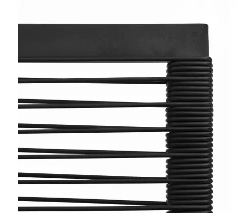 5-Daļīgs Dārza Mēbeļu Komplekts, Pvc Rotangpalma, Melns Vidaxl