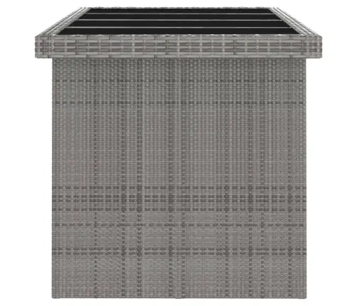 7-Osaline Õue Söögimööbli Komplekt Patjadega, Polürotang, Hall