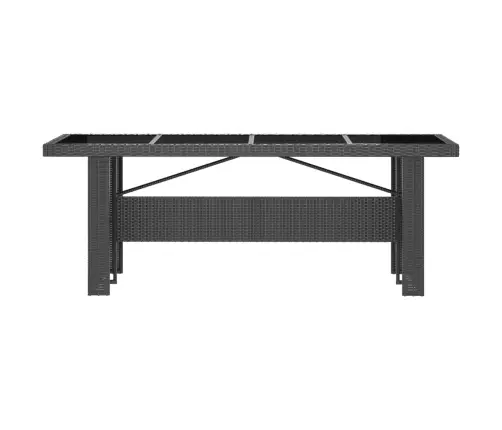 7-Daļīgs Dārza Mēbeļu Komplekts, Matrači, Melna Pe Rotangpalma Vidaxl