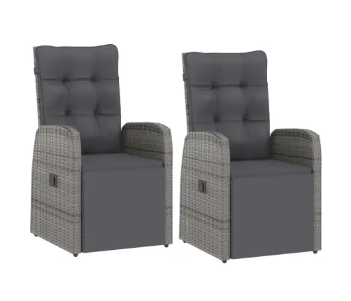 11-Osaline Aiamööblikomplekt Patjadega, Polürotang, Hall