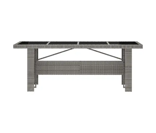 11-Osaline Aiamööblikomplekt Patjadega, Polürotang, Hall