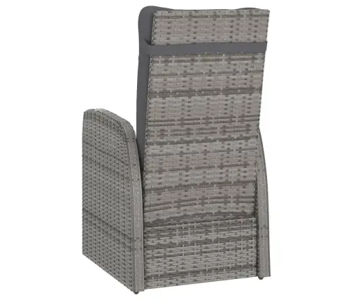 11-Osaline Aiamööblikomplekt Patjadega, Polürotang, Hall