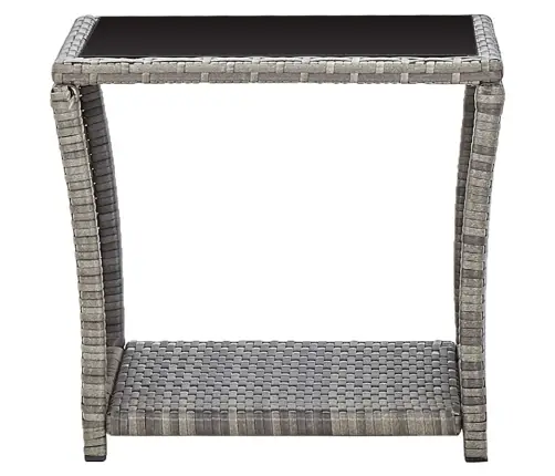 3-Osaline Aiamööblikomplekt Patjadega, Polürotang, Hall