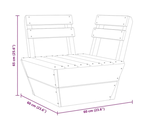 Modulinė Kampinė Sofa Iš Palečių, Impregnuota Eglės Mediena