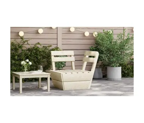 Palešu Stūra Dīvāns, Moduļveida, Impregnēts Egles Koks Vidaxl