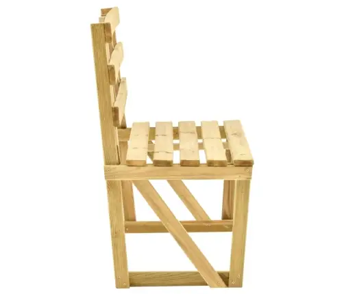 Dārza Sols, 120 Cm, Impregnēts Priedes Koks Vidaxl