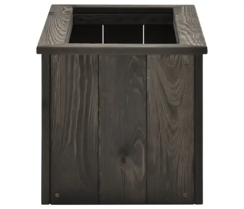 Aukštas Lovelis, Tamsiai Pilkas, 74X32X30cm Pušies Masyvas