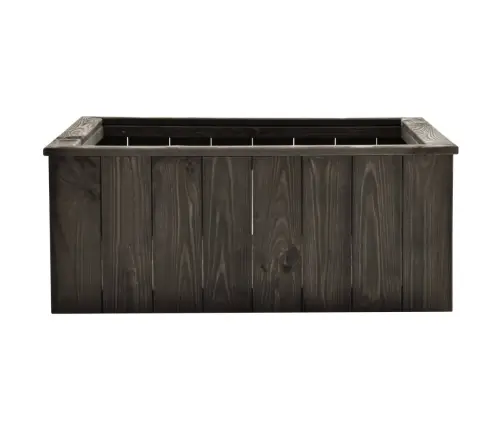 Augstā Puķu Kaste, Pelēka, 74X77X30 Cm, Priedes Masīvkoks Vidaxl