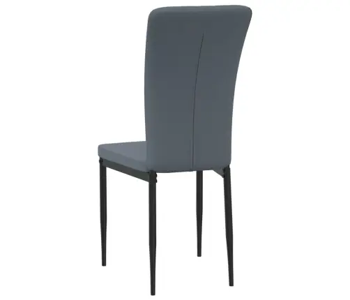 Virtuves Krēsli, 2 Gab., Tumši Pelēks Samts Vidaxl