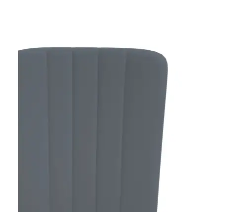 Virtuves Krēsli, 2 Gab., Tumši Pelēks Samts Vidaxl