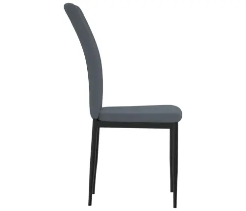 Virtuves Krēsli, 4 Gab., Tumši Pelēks Samts Vidaxl